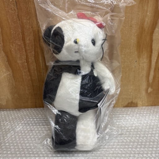 hanpanda ハンパンダ キティパン サンリオ ハローキティ ぬいぐるみ モノクロ パンダ風デザイン 未開封品 キティちゃん Hello kitty