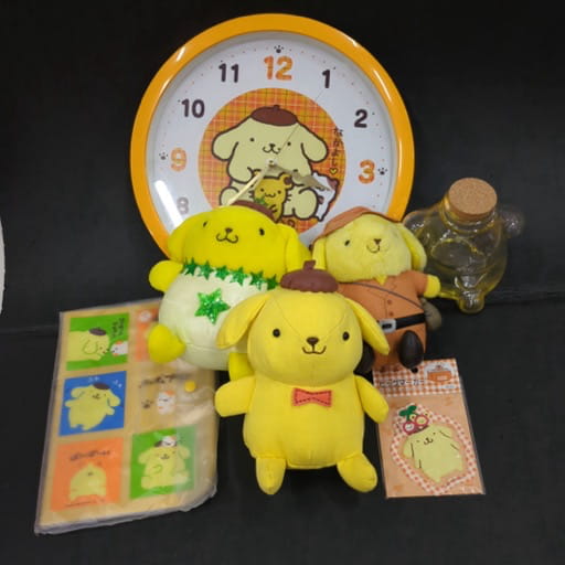 サンリオ ポムポムプリン ぬいぐるみ ガラスポット 壁掛け時計 等